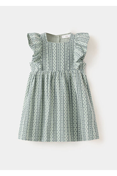 MANGO Baby Fırfır detaylı mini elbise
