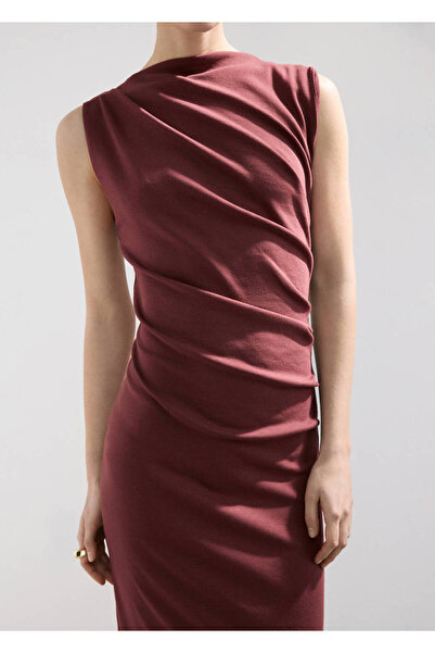 Draped long dress