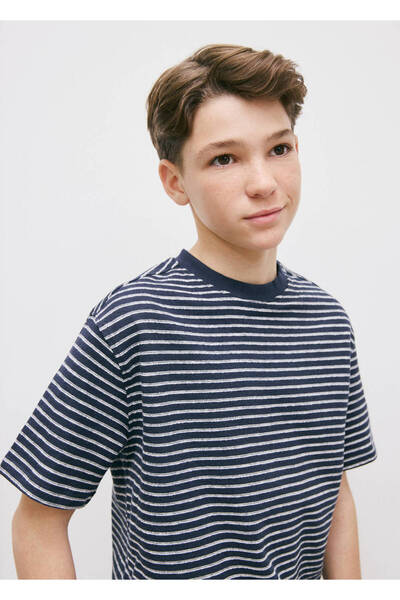 MANGO Kids Çizgili tişört