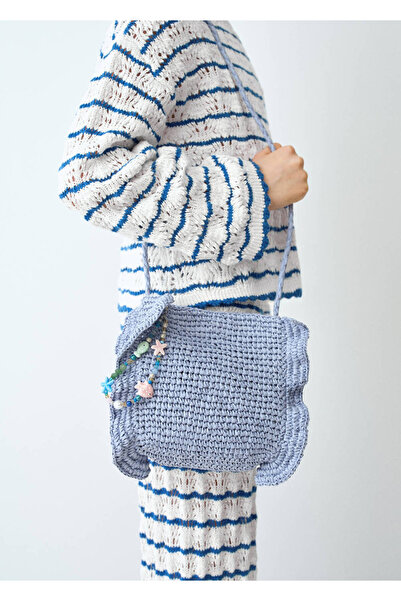 MANGO Kids Çizgili örgü pantolon