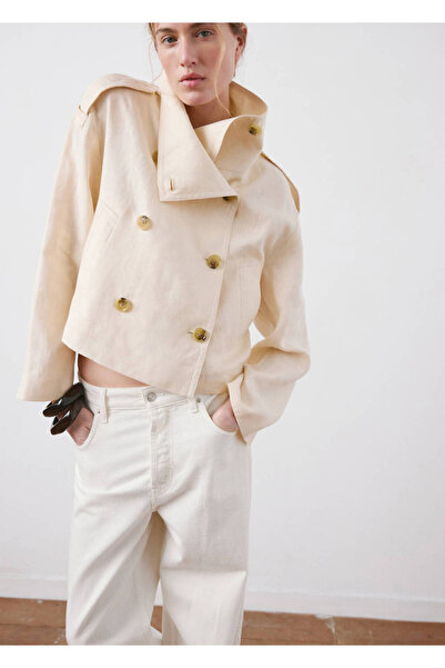 MANGO Woman Huni yaka keten trençkot