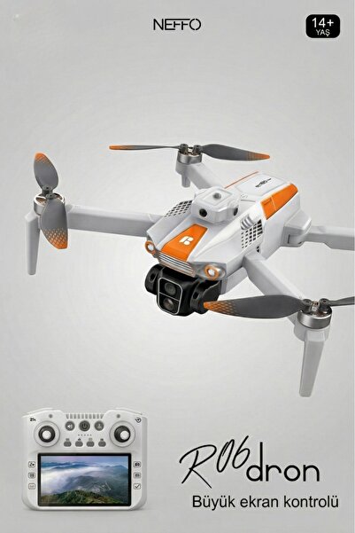 NEFFO R06 | Akıllı Çarpışma Engelleme | Katlanabilir Hd Kameralı - Ekranlı Drone