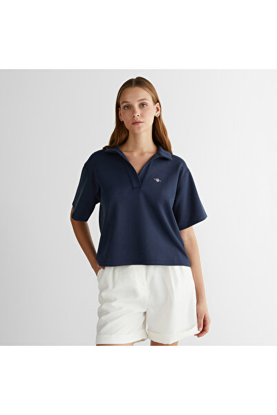 Gant Kadın Lacivert Logolu Polo