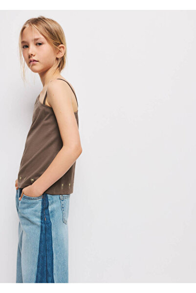 MANGO Kids Cut out detaylı tişört