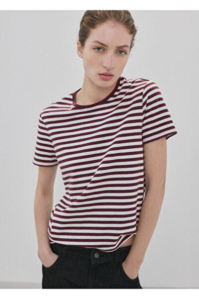 V Neck Short Sleeve Cotton T-Shirt
