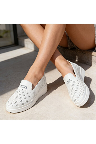 Tmall Pantofi casual de dama,Din piele ecologica,P1281,Alb