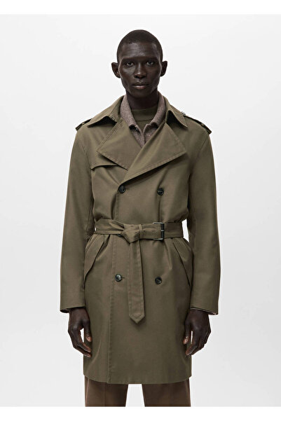 MANGO Man Kemerli su itici trençkot