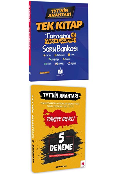 Anahtar Kitap 2026 Tyt'nin Anahtarı Efsane 2'li Tüm Dersler Video Çözümlü Sor...