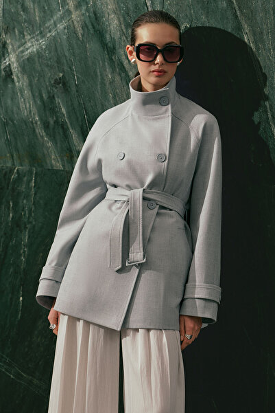 Manuka ΨΗΛΟΚΡΑΓΑΤΗ ΚΑΜΙΖΑΤΑΝΕΑΜΕΝΗ ΚΑΜΙΖΑΤΑΝΕΑΜΕΝΗ ΜΠΛΟΥΖΑ ΜΕ ΨΗΛΟ ΓΙΑΚΑ Ζώνη...