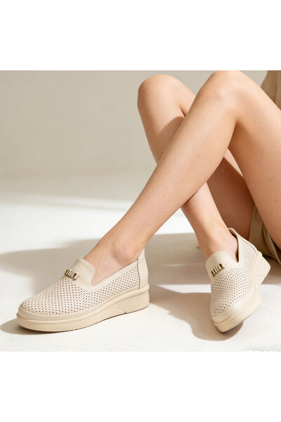 Tmall Pantofi casual de dama,Din piele ecologica,P1281,Bej
