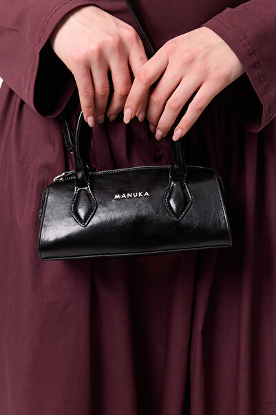 Manuka DERİ POLO MİNİ ÇANTA SİYAH