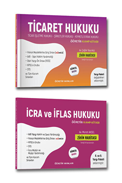 hukuk öğretir 2026 Ticaret Hukuku - Icra Iflas Hukuku Adli Hakimlik - Idari H...