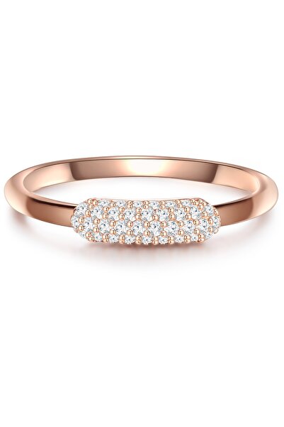Glanzstücke München Silberring Ring Sterling Silber roségold Zirkonia weiß