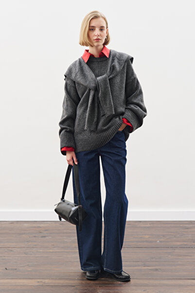 Manuka ΠΟΥΛΟΚΑΜΠΑΝΙΑ oversized ΑΝΘΡΑΚΙΤΙΚΟ