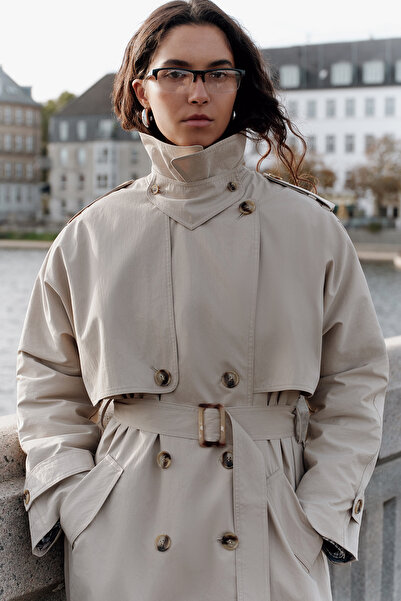 Manuka ZURICH oversized TRENCH COAT SAND
