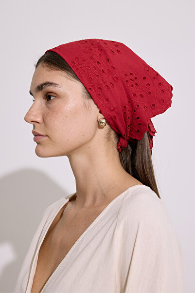 Behills Γυναικείο ρετρό φουλάρι μπαντάνα με κεντημένο σχέδιο και λεπτομέρειες...