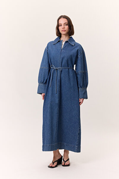 Manuka ΦΟΡΕΜΑ ΤΖΙΝ ΜΕ ΜΑΝΙΚΙΑ ΣΚΟΥΡΟ ΜΠΛΕ