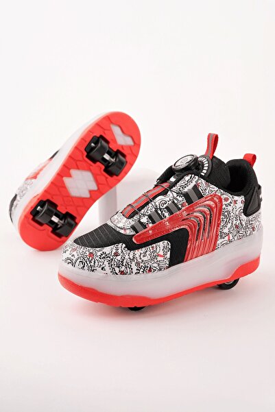 MUGGO FLOW Çocuk Işıklı Patenli Tekerlekli Sneaker Spor Ayakkabı