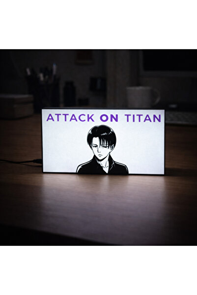 gişe arts. Masa Lambası - Attack on Titan Adaptörlü Dekoratif & Hediyelik Lamba