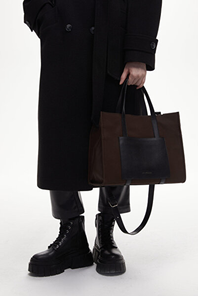 Manuka Αστική τσάντα tote καφέ χρώματος