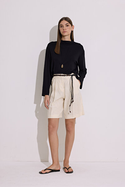 Manuka ΜΑΥΡΗ ΜΠΛΟΥΖΑ ΜΕ ΜΑΚΡΙΑ ΜΑΝΙΚΙΑ