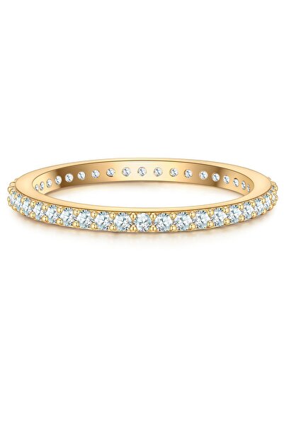 Glanzstücke München Silberring Ring Sterling Silber gelbgold Zirkonia weiß