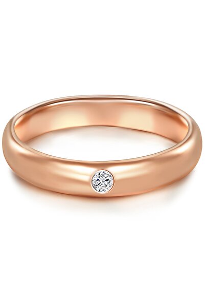 Trilani Silberring Ring Sterling Silber roségold Zirkonia weiß