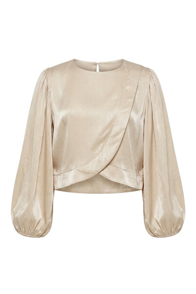 Retrobird Alisa Καλυμμένο Ρετρό Πουκάμισο Γυναικείο Κρεμ