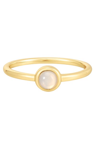 Glanzstücke München Silberring Ring Sterling Silber gelbgold Mondstein (synth.)