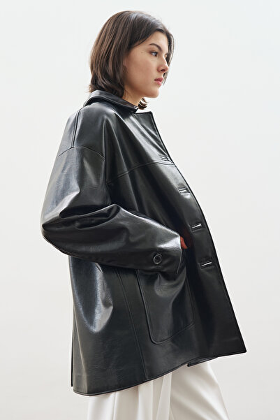 Manuka ΚΛΑΣΙΚΟ ΔΕΡΜΑΤΙΝΟ ΜΠΟΥΦΑΝΤΟ ΜΑΥΡΟ