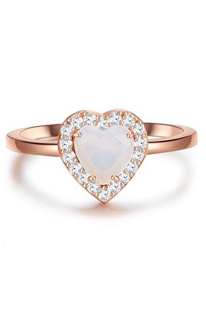 Glanzstücke München Silberring Ring Sterling Silber roségold Mondstein (synth...