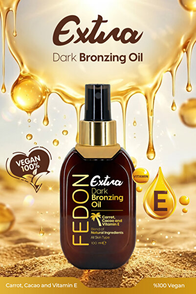 fedon Kabin Boy Ekstra Koyu Bronzlaştırıcı E Vitamini Kakao Içerikli Dark Extra Bronzing Oil 100 ml