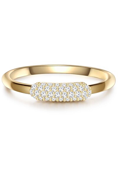 Glanzstücke München Silberring Ring Sterling Silber gelbgold Zirkonia weiß