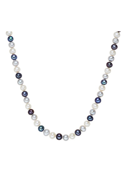 Valero Pearls Perlenhalskette Kette Sterling Silber Süßwasser-Zuchtperle mult...