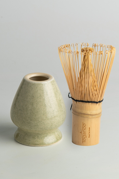 Toganoo Matcha Bambu Whisk & Stand Seti (2 Parça) | Köpürtücü Fırça ve Serami...