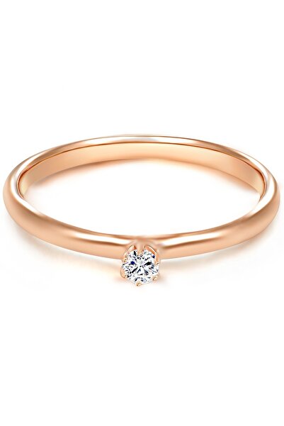 Trilani Silberring Ring Sterling Silber roségold Zirkonia weiß