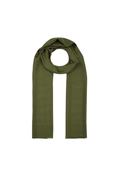 ipekevi Σάλι μονόγραμμα με μοτίβο λοστού - Οθωμανικό πράσινο