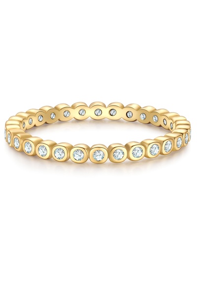 Glanzstücke München Silberring Ring Sterling Silber gelbgold Zirkonia weiß