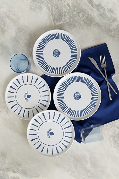 Keramika Ocean Muse Nordıc Pasta Tabağı 22 Cm 4 Adet 22953-54