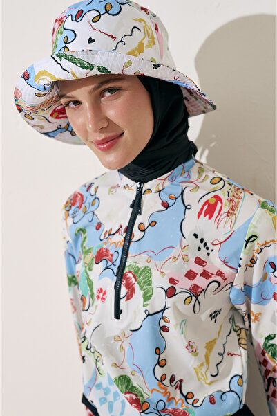 Manuka Καλοκαιρινό καπέλο bucket με λεπτομέρεια κασκόλ