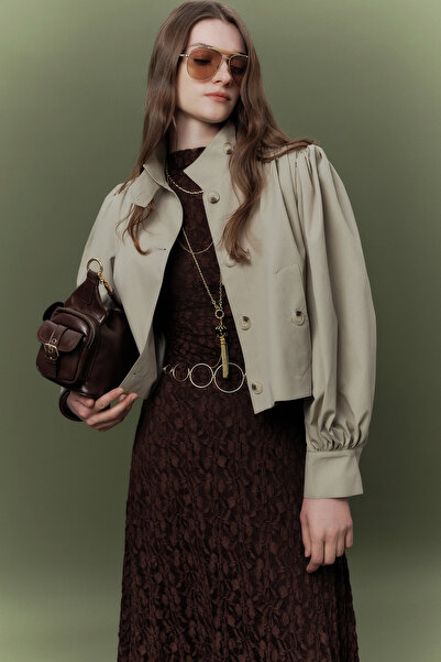 Manuka KISA BALON KOL CEKET SOFT YEŞİL