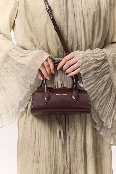 Manuka DERİ POLO MİNİ ÇANTA KAHVERENGİ