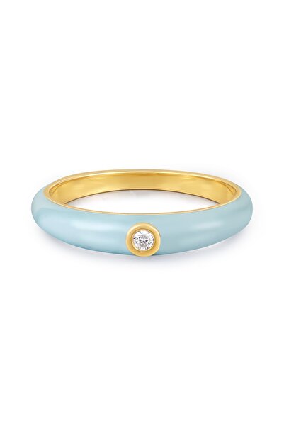 Glanzstücke München Silberring Ring Sterling Silber gelbgold Zirkonia weiß Em...