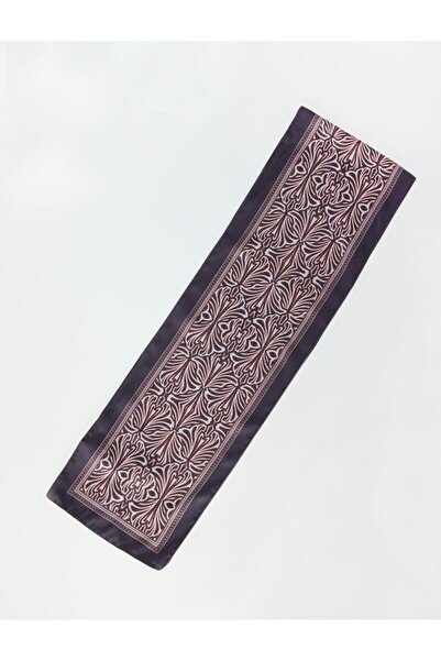 Jimmy Key Kahverengi Etnik Desenli Dokuma Eşarp 18x135