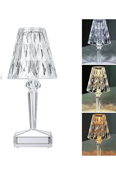 Primo Plus USB Rechargeable Acrylic Diamond Table Lamp