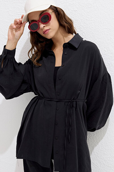 Manuka MODAL ΆΝΕΤΟ ΠΟΥΚΑΜΙΣΟ ΜΑΥΡΟ