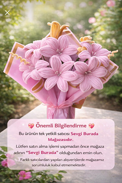 Sevgi burada Özel Gun Hediyen Lilyum Buketi isteğe bağlı renk seçenekleriyle