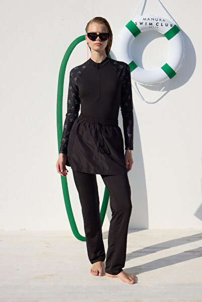 Manuka Μαύρο Παντελόνι - Σετ Φούστα και Μαγιό