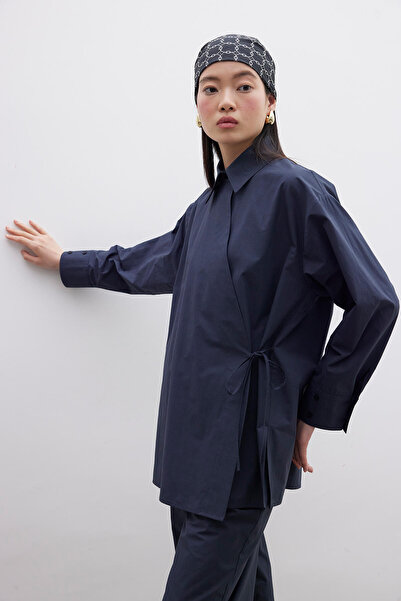 Manuka Πουκάμισο Premium με διπλό στήθος - Navy Blue