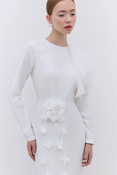 Manuka Ecru Laura Abendkleid